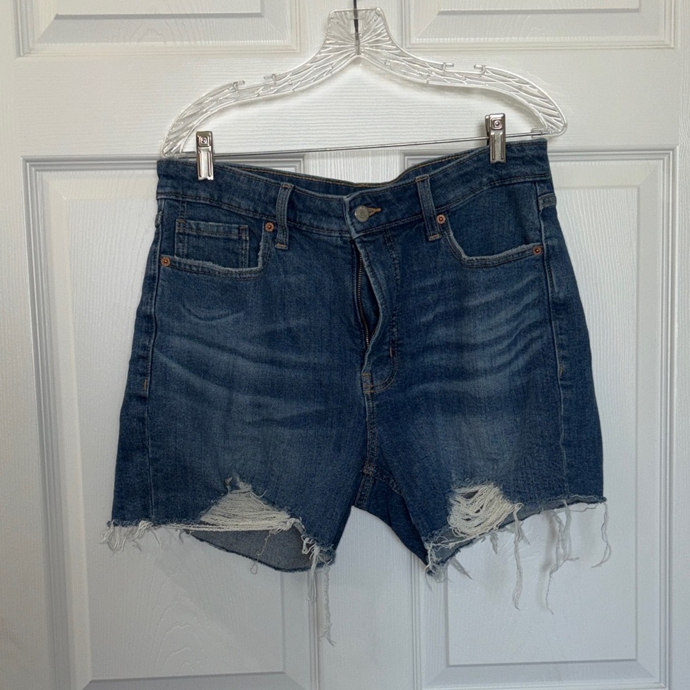 Old Navy Blue High-Rise Denim Shorts